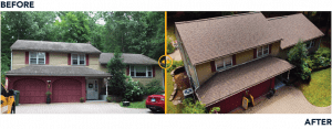Glastonbury Brown Roof Before and After